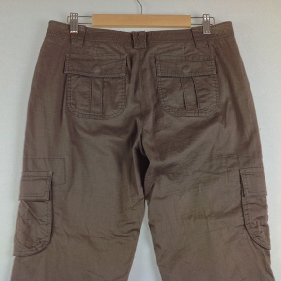 New York Co Capri Cargo Pants Women 8 Brown - Picture 5 of 7